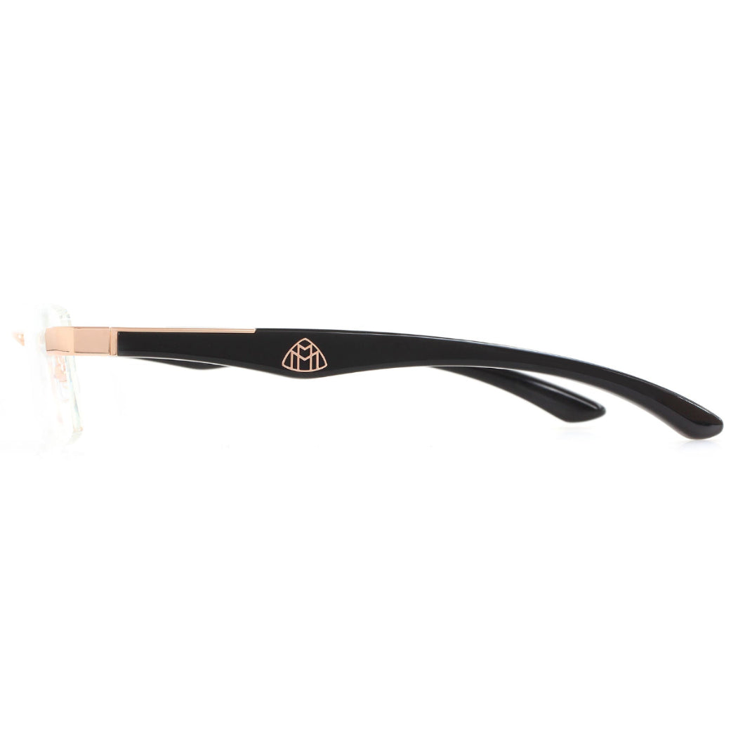 MAYBACH The Artist III Unisex Luxury 18K Rose Gold / Black Piano Lacquer Eyeglasses