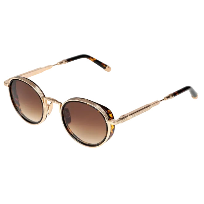 MAYBACH The Boulevard II Unisex 22K Mellow Gold / Dark Tortoise Sunglasses