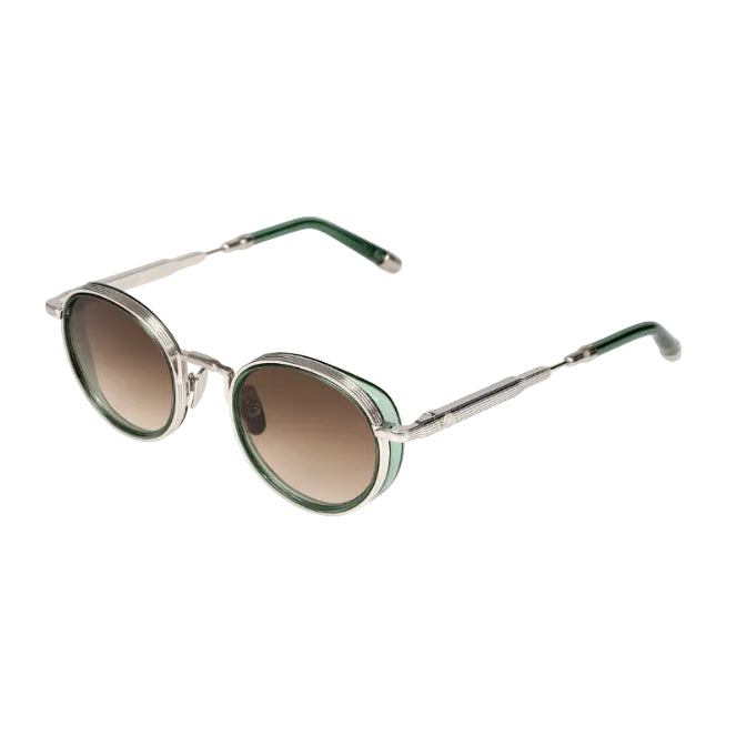 MAYBACH The Boulevard II Luxury Palladium / Moss Green Transparent Sunglasses
