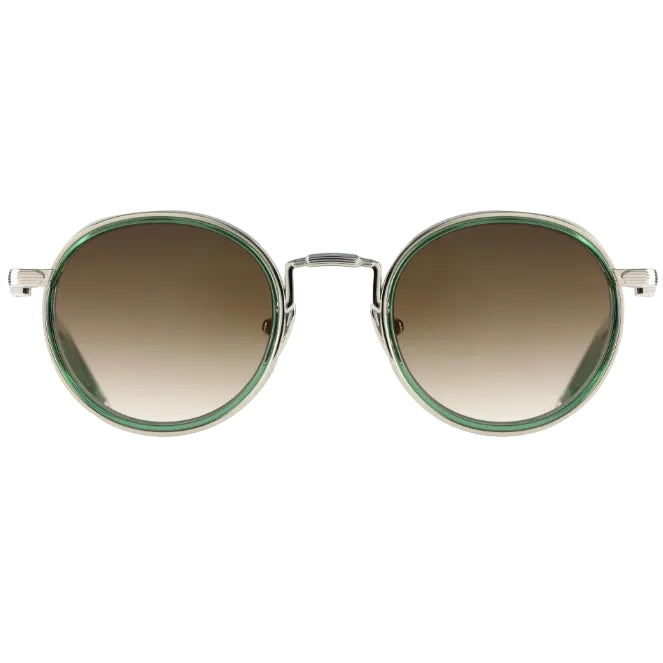 MAYBACH The Boulevard II Luxury Palladium / Moss Green Transparent Sunglasses 