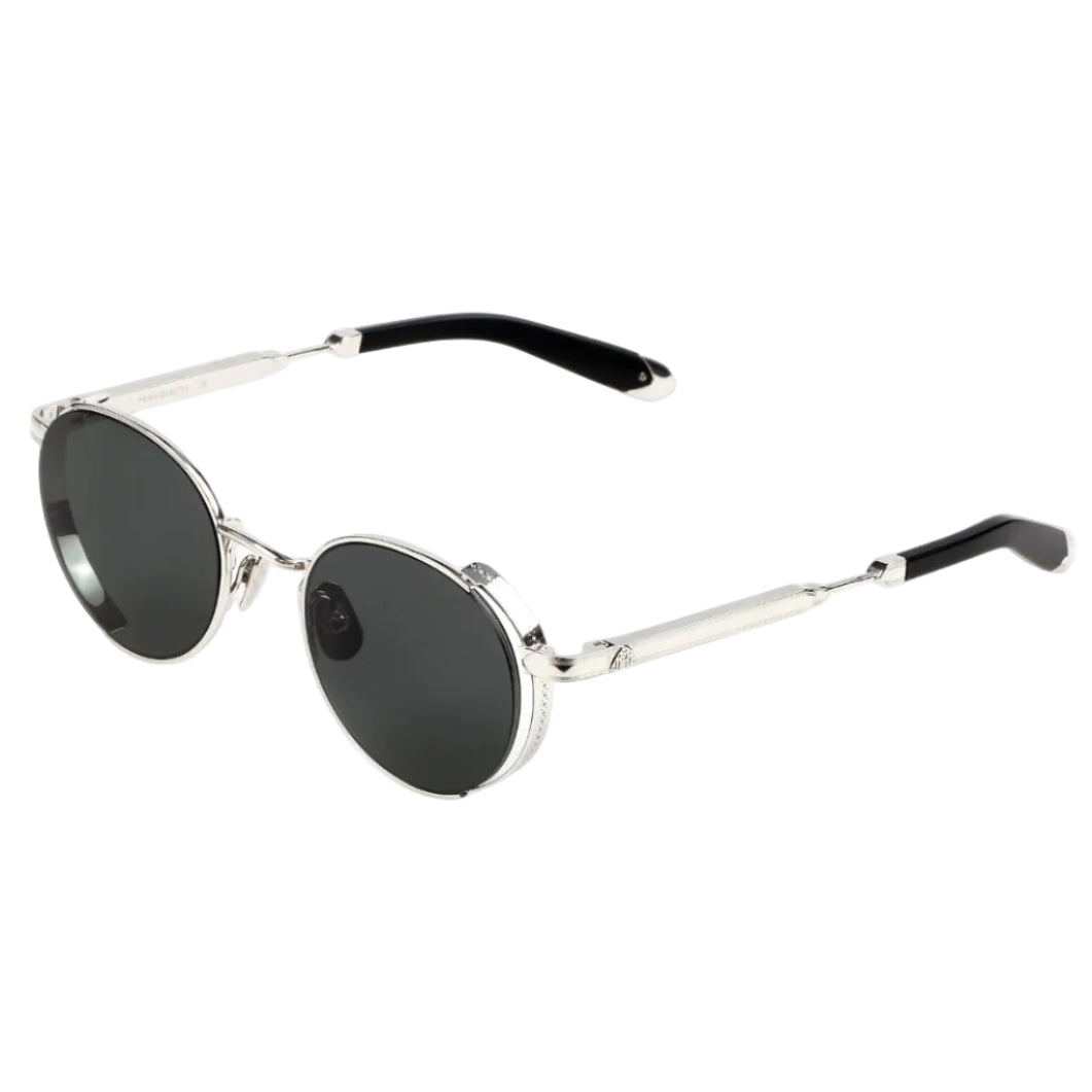 Maybach THE BOULEVARD I Unisex Platinum Titanium Black Acetate Luxury Sunglasses