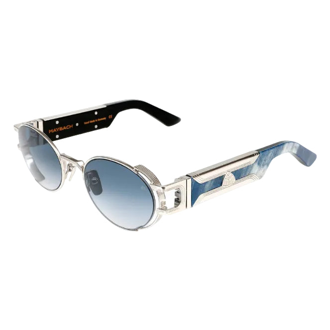 Maybach The Drive I Men Palladium Titanium / Light Blue Gradient Sunglasses