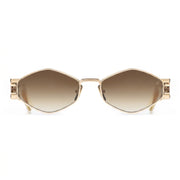 Maybach The Driver II (DRI-02) Men 22K Mellow Gold / Burgundy Buffalo Horn Sunglasses 