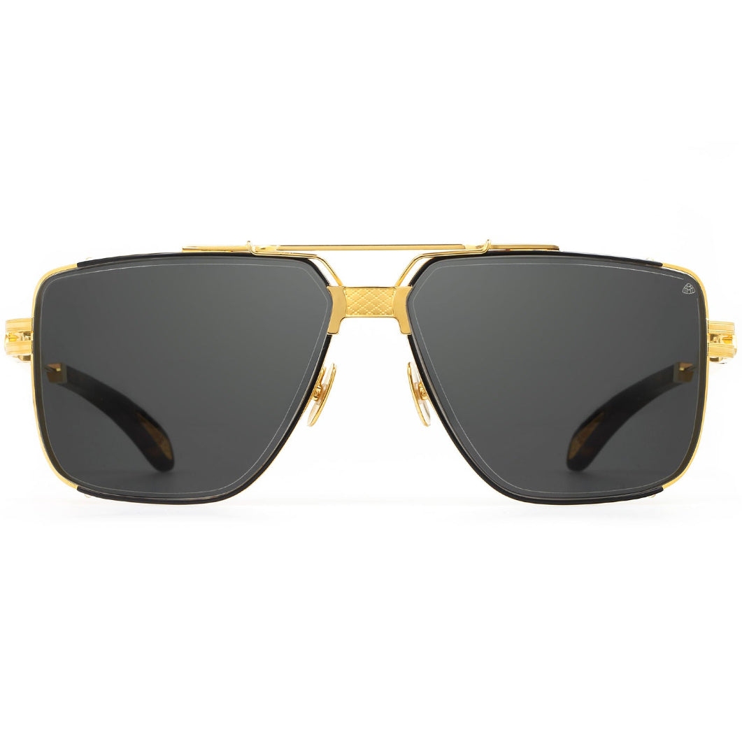 Maybach THE DAWN I Unisex 24K Champagne Gold & Black Luxury Sunglasses