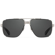 Maybach THE DAWN I Unisex Platinum Titanium Fango Wood Dark Grey Luxury Sunglasses