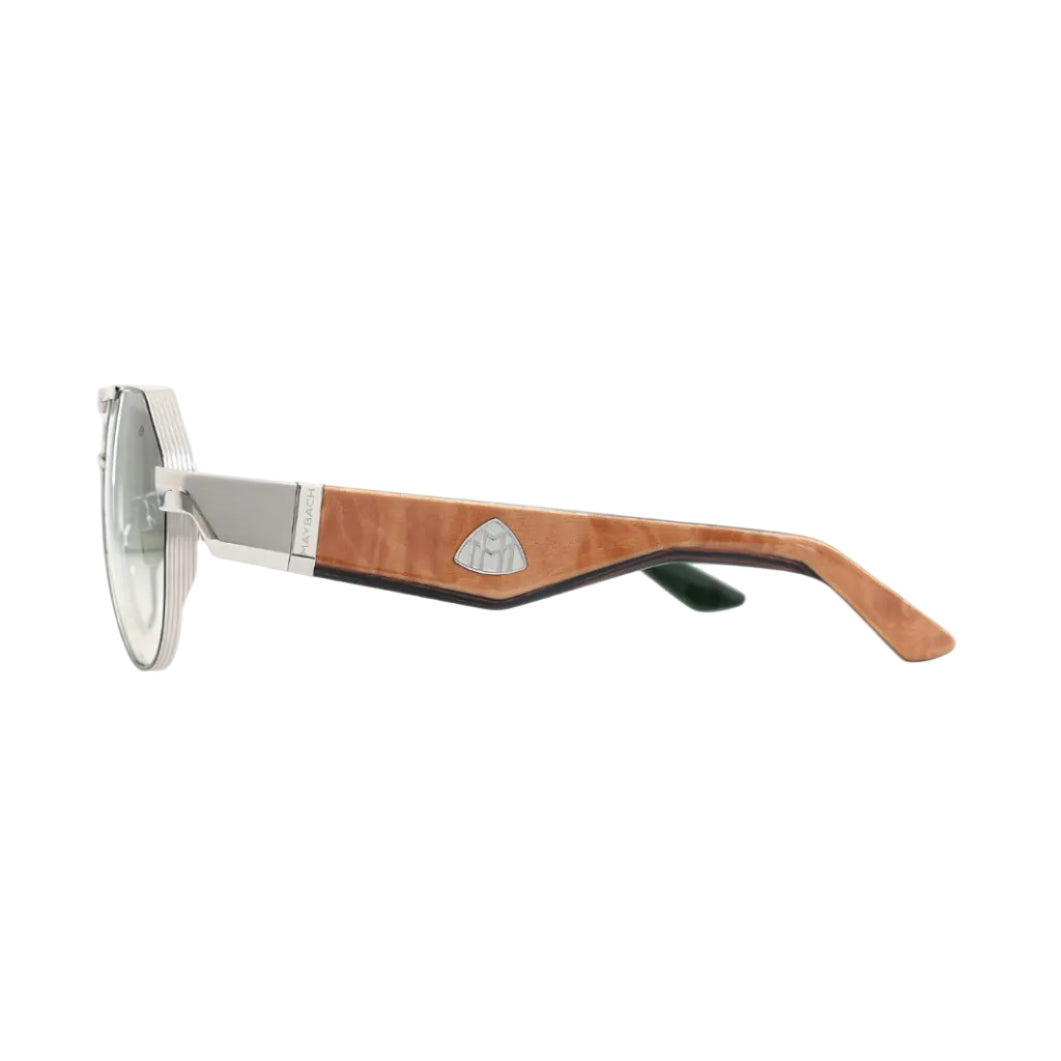 Maybach The King III Unisex Palladium / Green Gradient Sunglasses