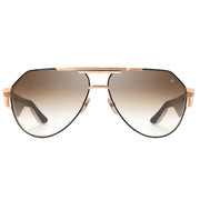 Maybach The King III Unisex 18K Rose Gold / Black Lacquer Sunglasses 