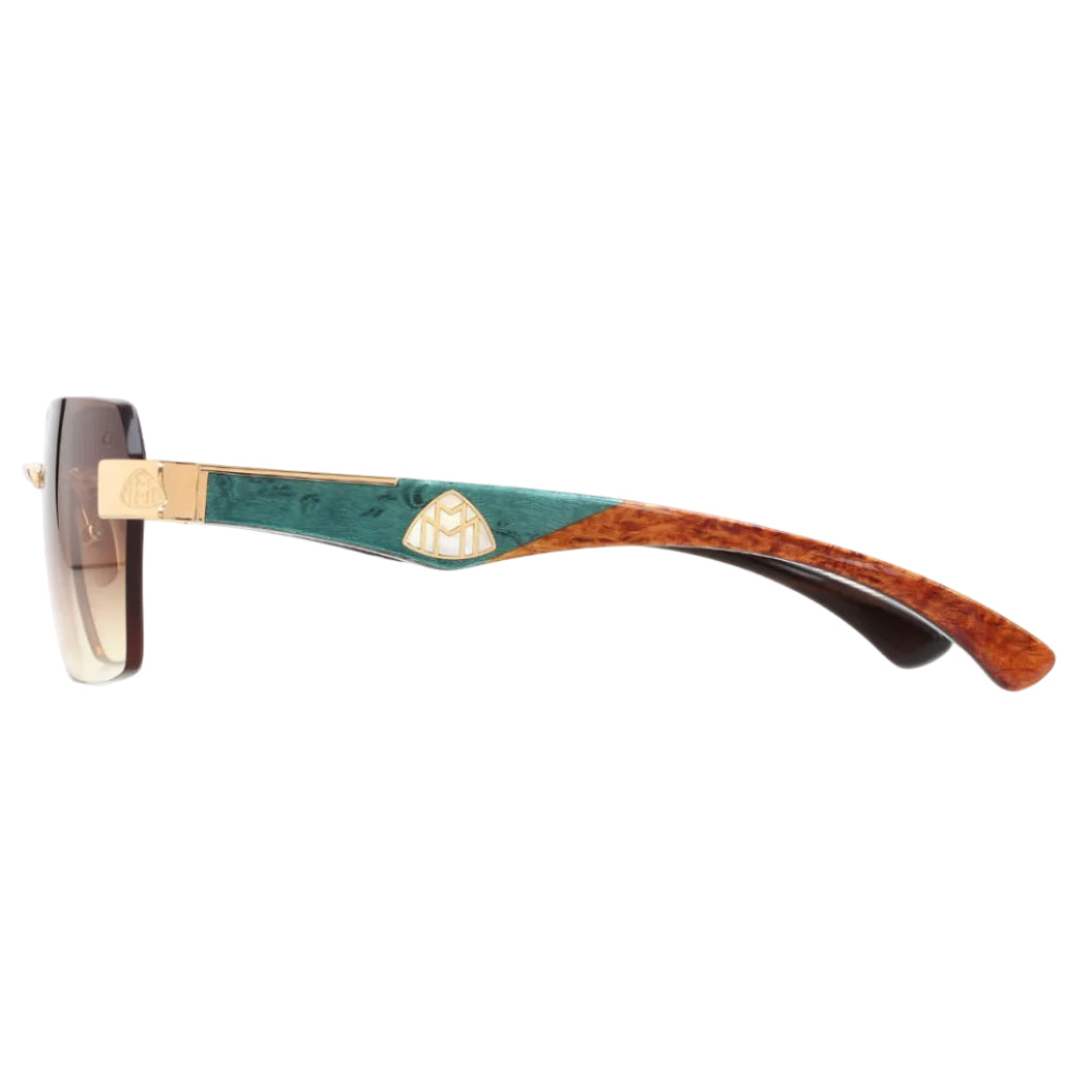 Maybach THE MAGIC I Unisex Luxury 22K Gold / Light Bronze Gradient Sunglasses
