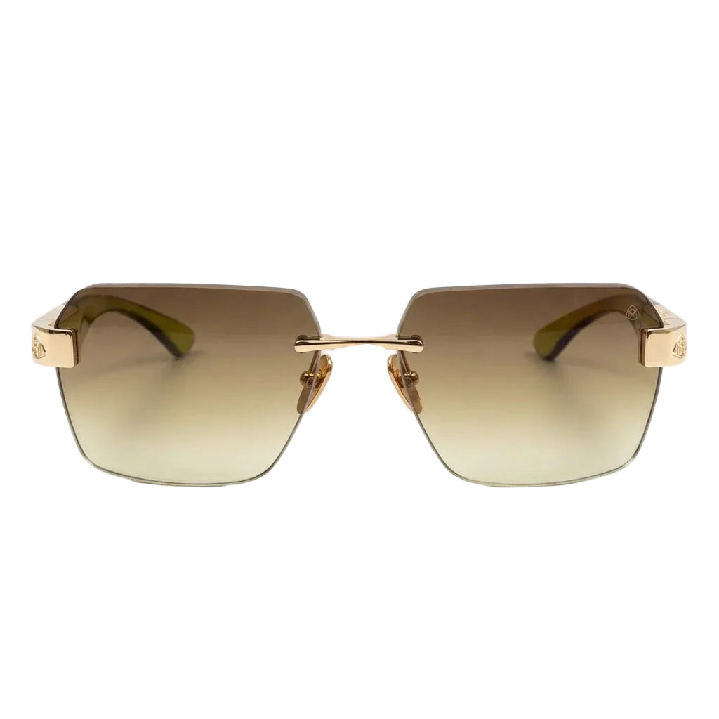 Maybach THE MAGIC I Unisex Luxury 22K Gold / Light Bronze Gradient Sunglasses