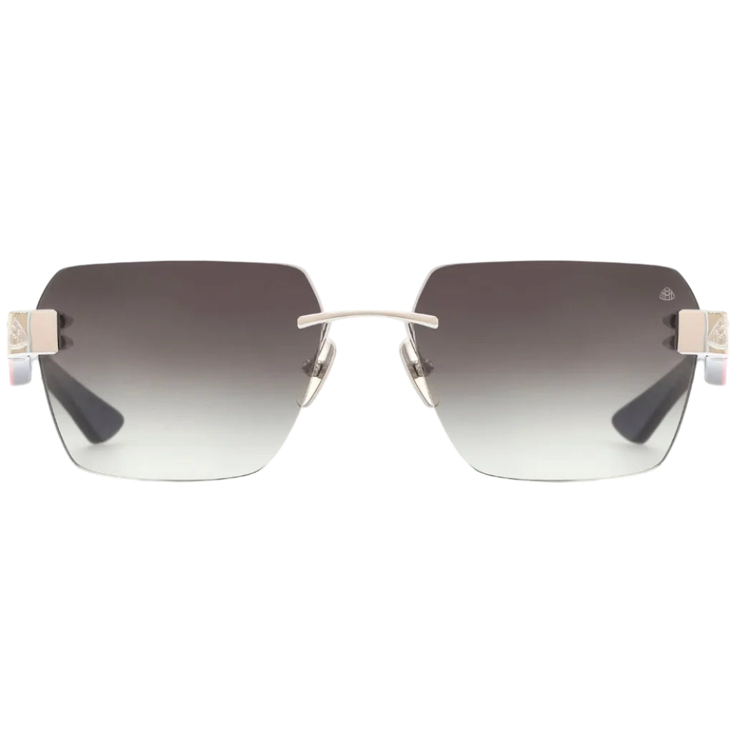 Maybach THE MAGIC I Unisex Luxury Palladium / Blue-Grey Gradient Sunglasses 