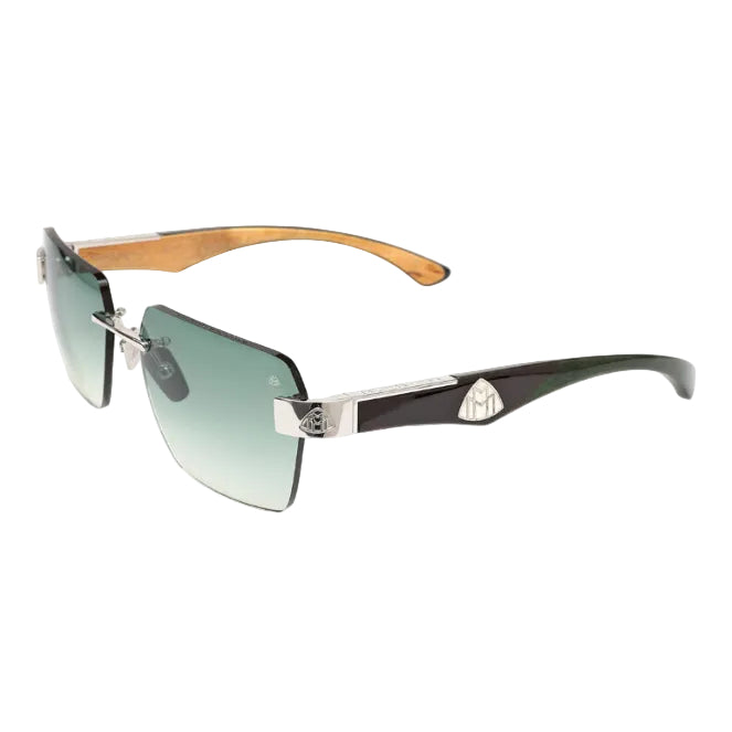 Maybach THE MAGIC I Unisex Luxury Palladium / Green Gradient Sunglasses