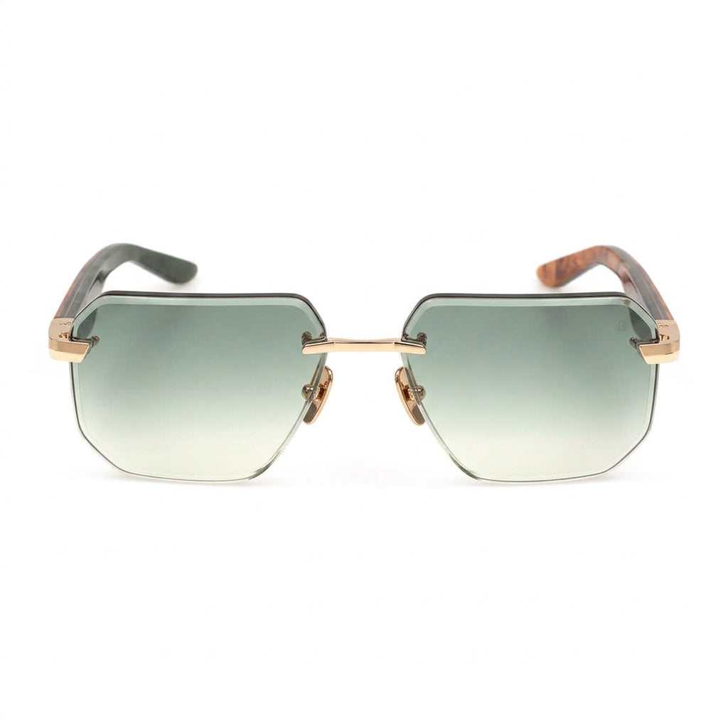 Maybach THE VISIONIST SUN I Unisex 22K Gold / Green Gradient Sunglasses