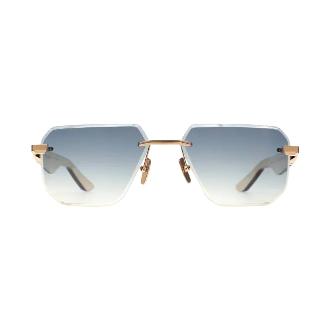 Maybach THE VISIONIST SUN I Unisex 22K Gold / Light Blue Gradient Sunglasses 