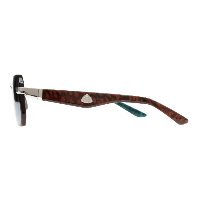 Maybach THE VISIONIST SUN I Unisex Palladium Plated Titanium / Light Blue Gradient Sunglasses