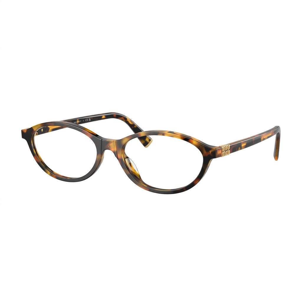 Miu Miu Women MU 09XV Honey Havana Cat-Eye Optical Glasses