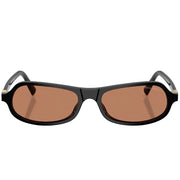Miu Miu Women MU B10SU Irregular Black / Brown Sunglasses