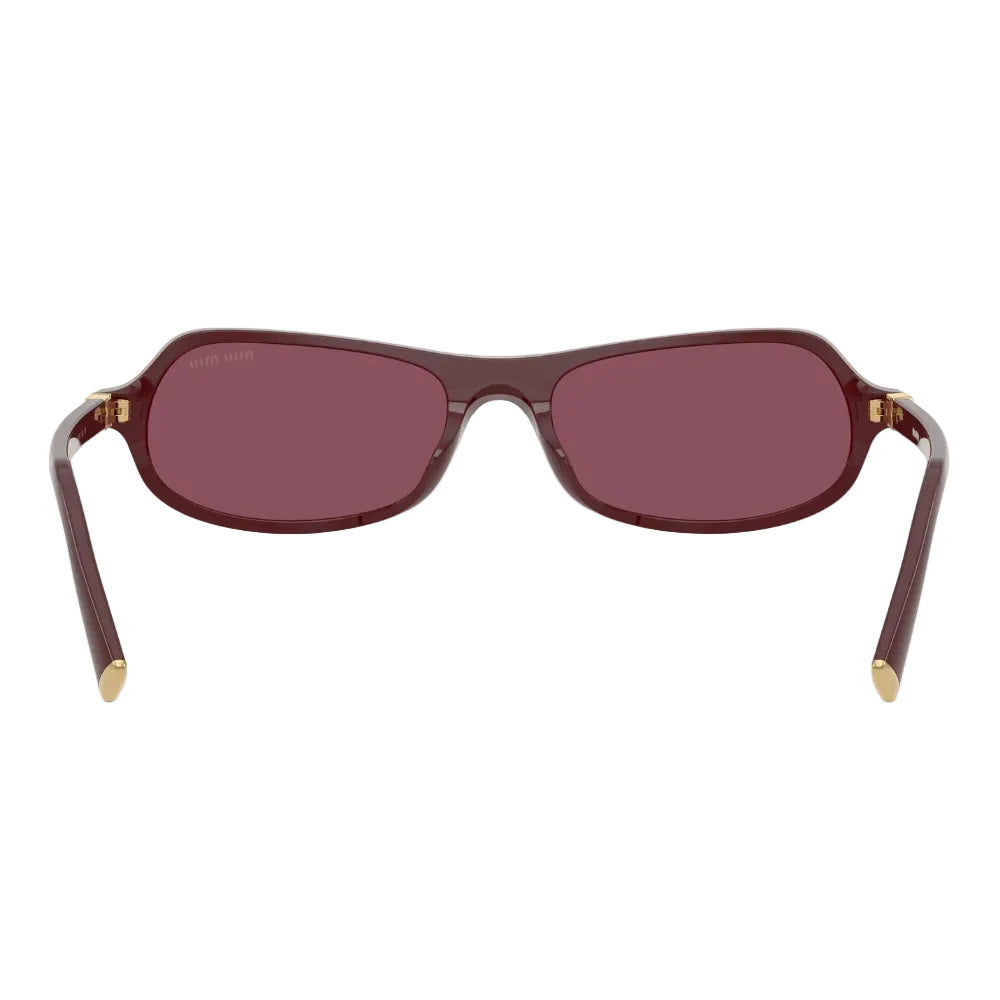 Miu Miu Women MU B10SU Irregular Cherry / Dark Violet Sunglasses