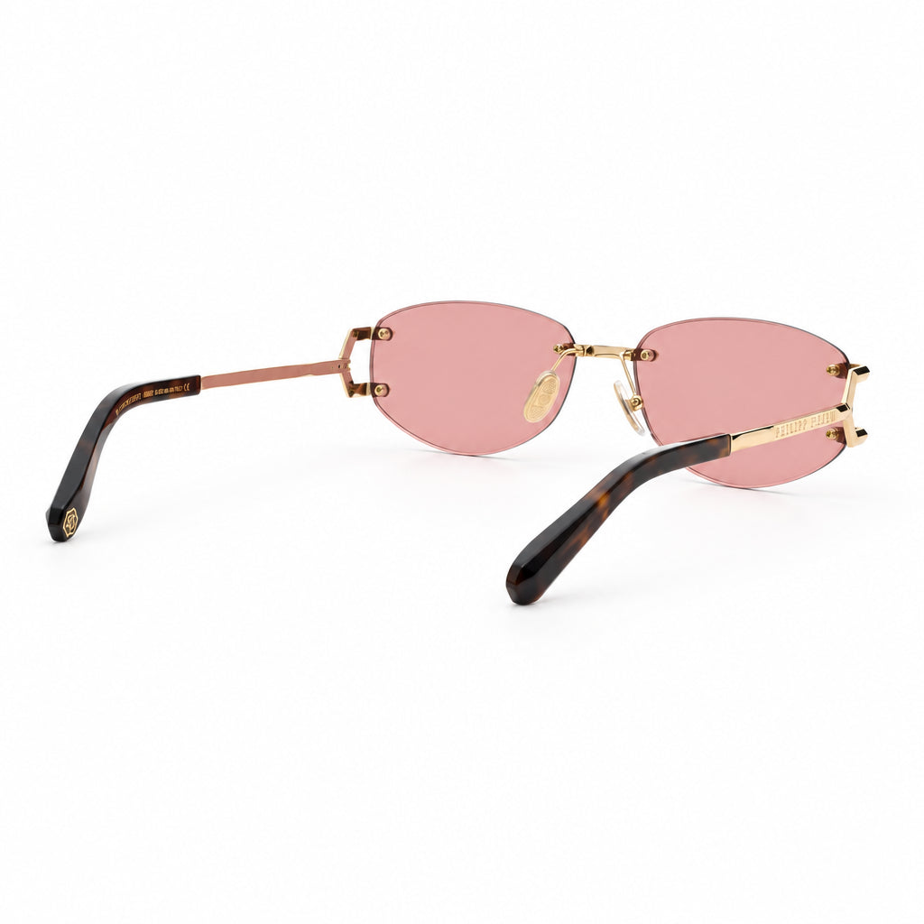 Philipp Plein Unisex Oval PLEIN SLEEK Red Sunglasses