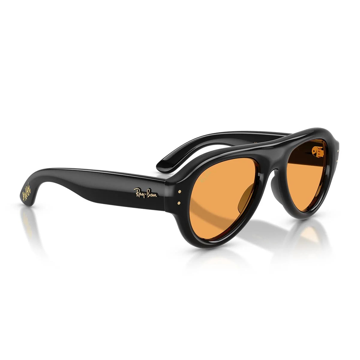 Ray Ban Women Pilot Frame Black Sunglasses