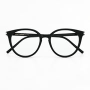 Saint Laurent SL 681/F Unisex Black Round-Frame Glasses