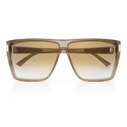 Saint Laurent Unisex SL 756 Transparent Sand and Brown Gradient Sunglasses