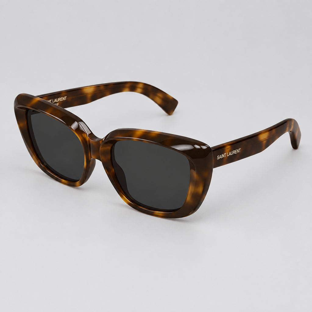 Saint Laurent Women SL 857 Cat-Eye Havana Sunglasses