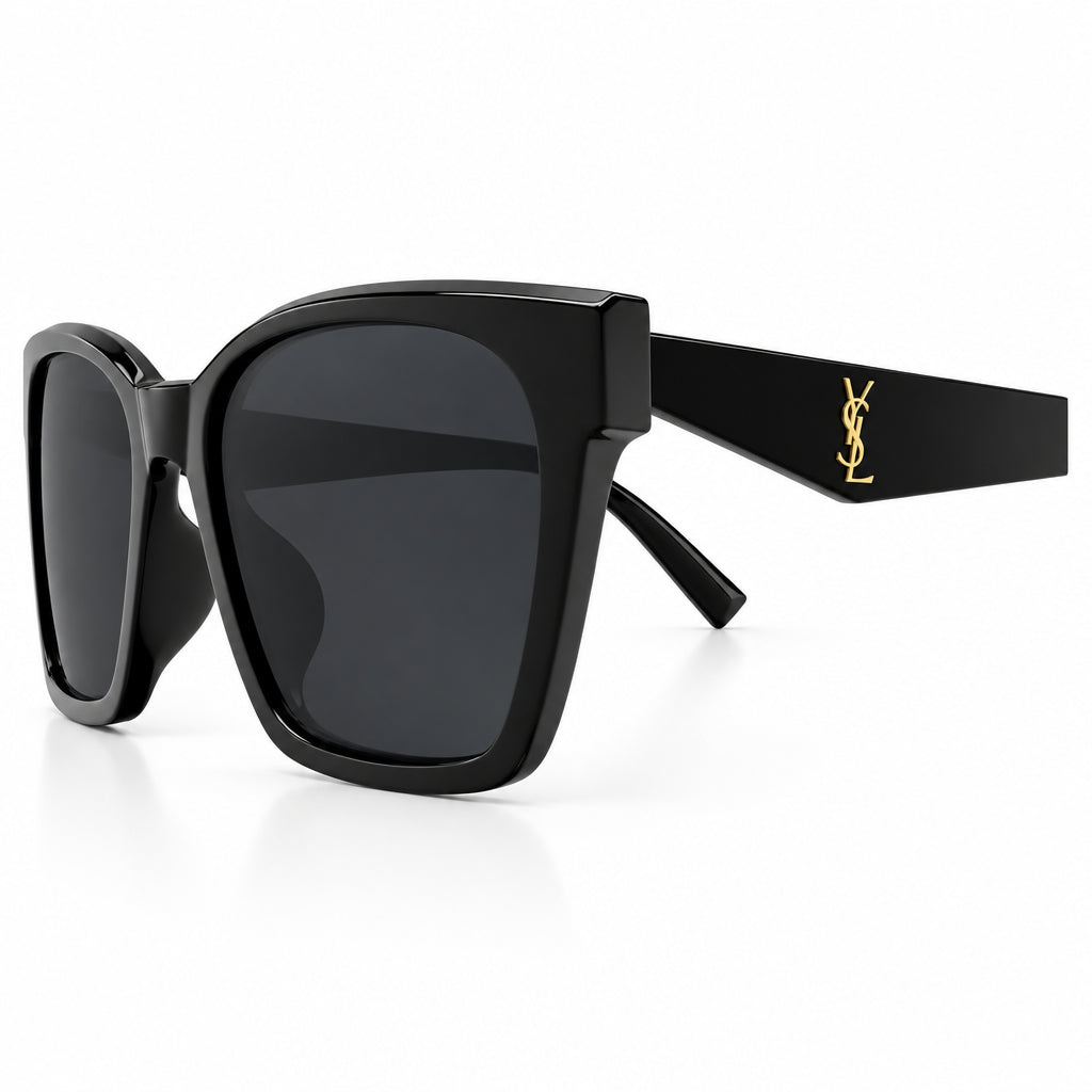 Saint Laurent Women SL M171/F 001 57 Black Square Sunglasses