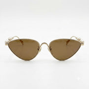 Gucci Women Perla Venere Cat-Eye Gold Sunglasses