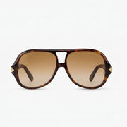 Louis Vuitton Women Aura Flower Square Pilot Sunglasses