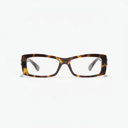  Chanel Unisex Rectangle Tortoise / Havana Eyeglasses 