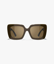 Chanel Women Butterfly Brown Sunglasses CH5567
