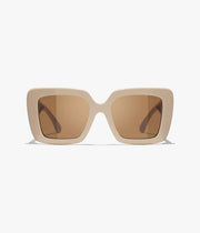 Chanel Women Butterfly Beige Sunglasses CH5567