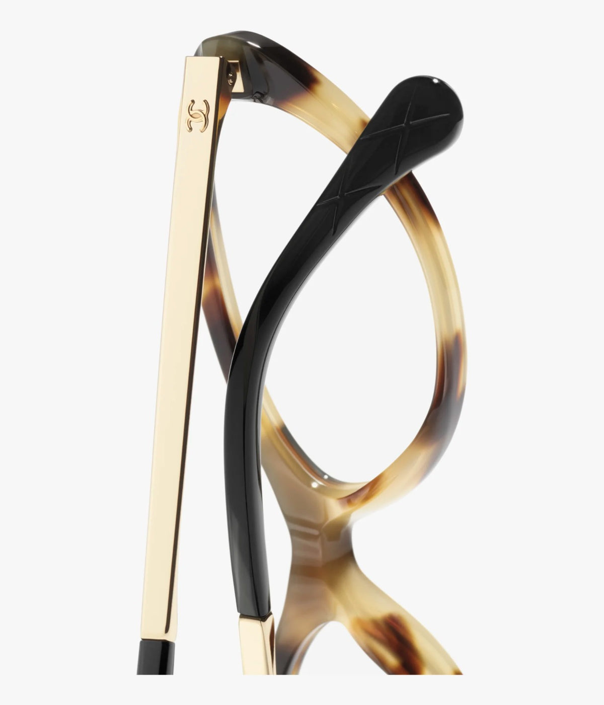 Chanel Women Oval Tortoise Eyeglasses