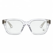 Chrome Hearts Men Vagillionaire II Square-Frame Crystal/Gold Sunglasses