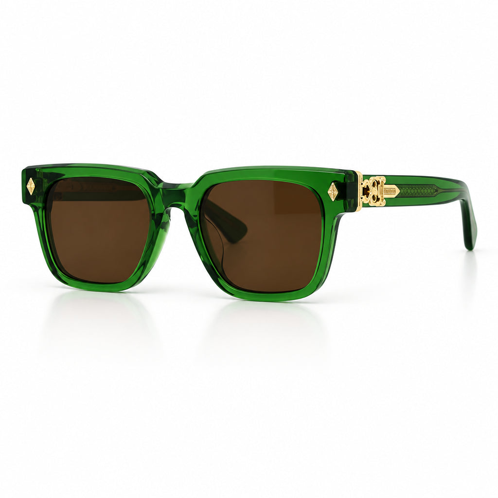 Chrome Hearts Cuntvoluted Rous Green Glasses