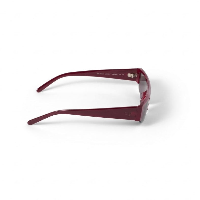 Miu Miu Vedette Women Grey Lenses Burgundy / Wine Red Sunglasses