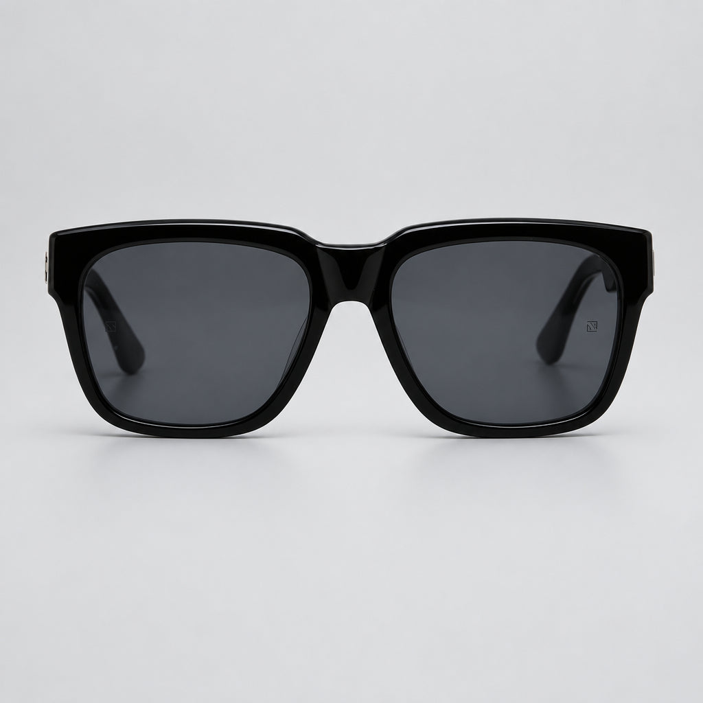 Chrome Hearts Box Officer Black Sunglasses