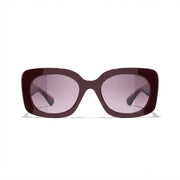 Chanel Women Square Red Sunglasses