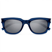 Saint Laurent Women SL 582 Rectangular Blue / Silver Sunglasses