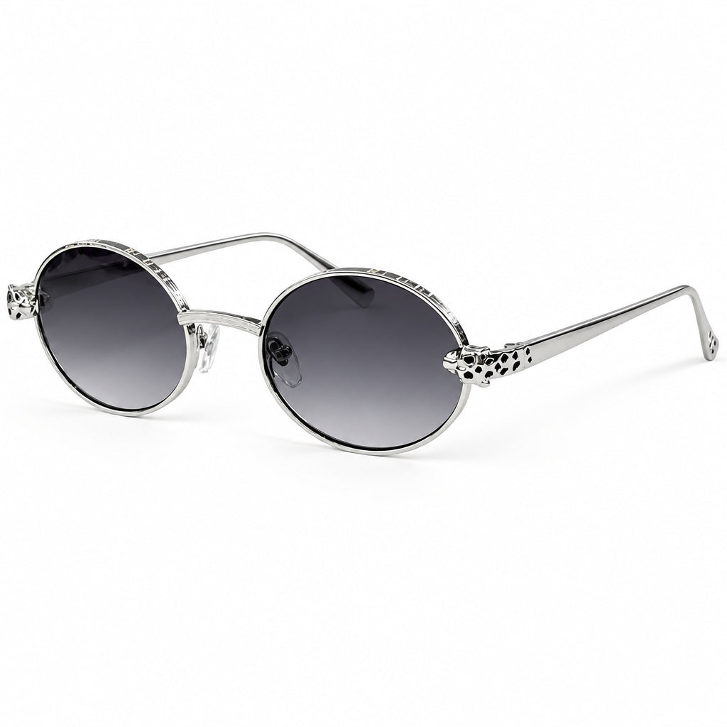 Cartier Panthère de C Women Round Gradient Grey Sunglasses