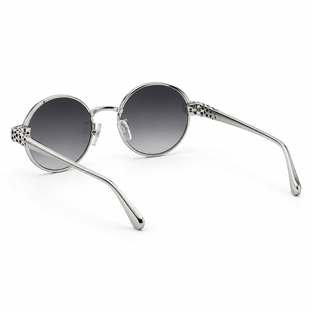 Cartier Panthère de C Women Round Gradient Grey Sunglasses