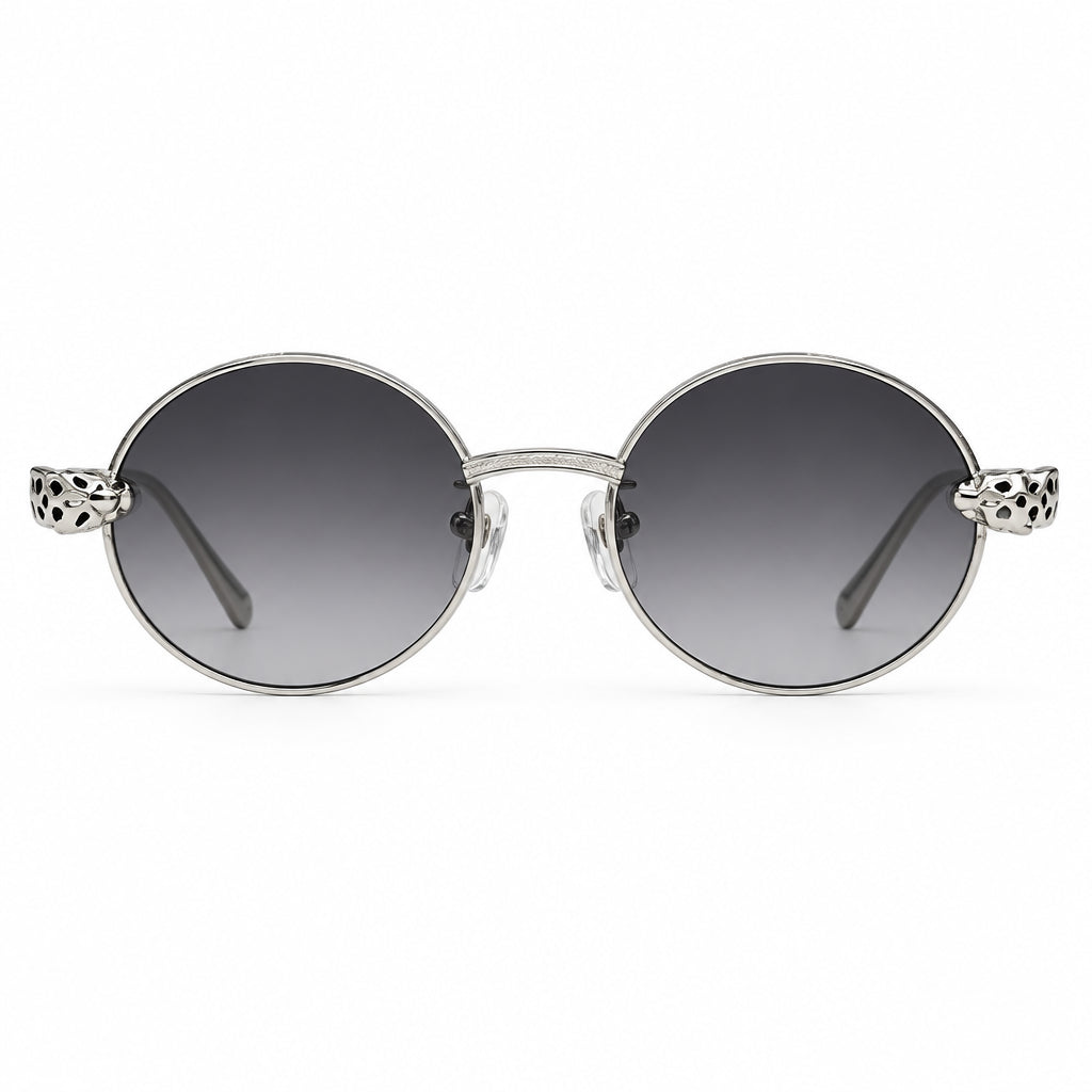 Cartier Panthère de C Women Round Gradient Grey Sunglasses