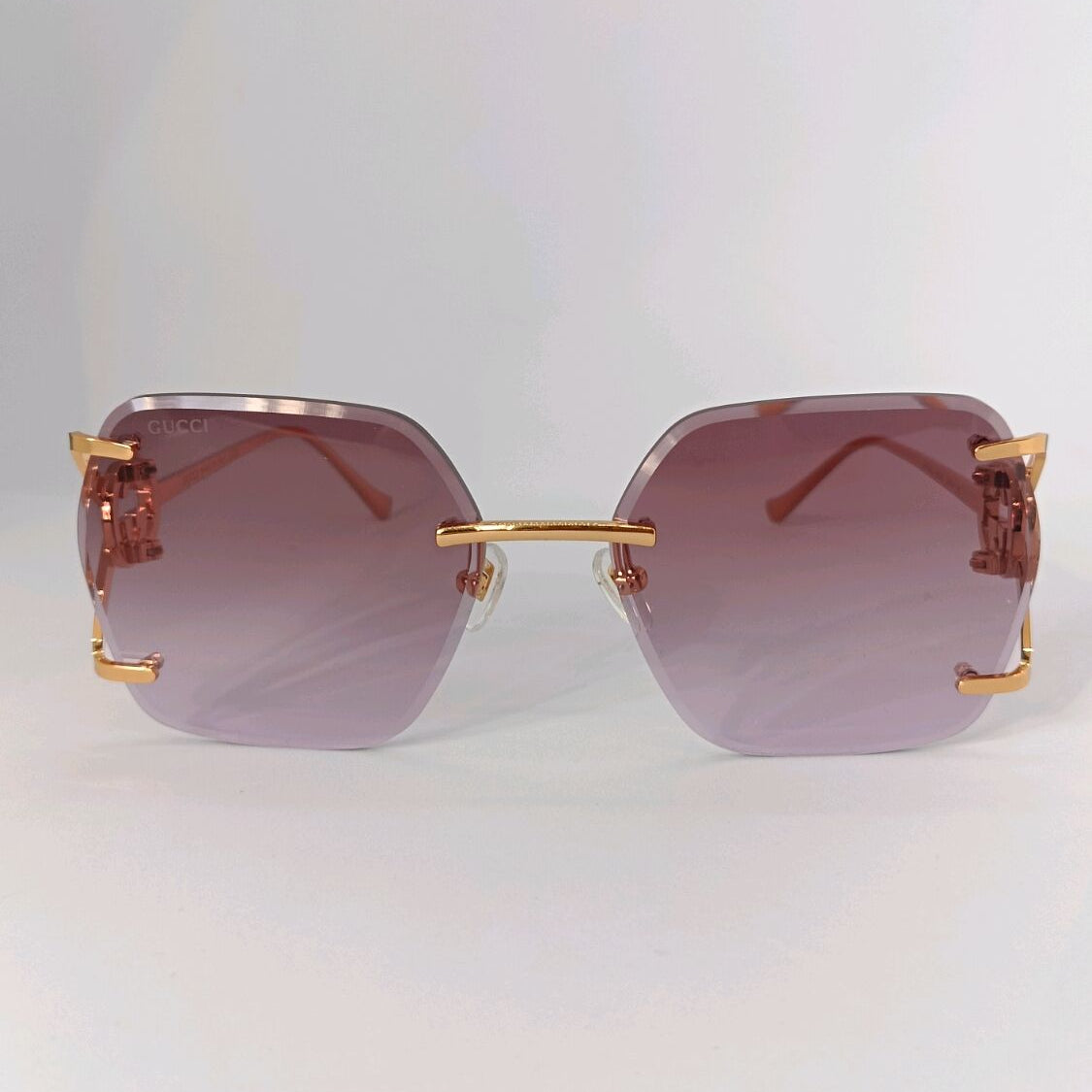 Gucci Women 1980s Pink Sunglasses
