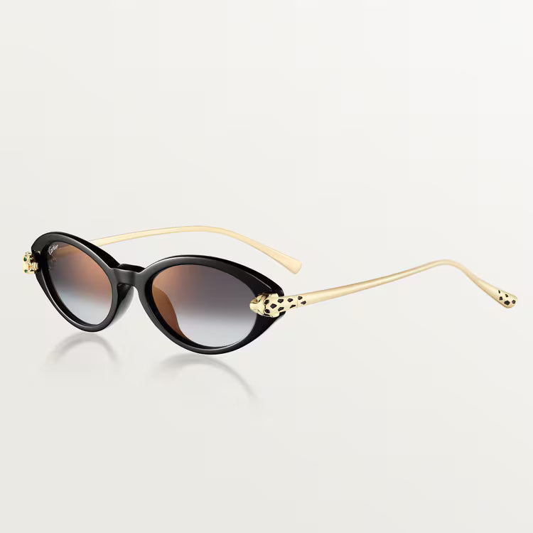 Cartier Panthère de Cat-Eye Women Grey Gradient Sunglasses