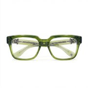 Chrome Hearts Vagillionaire II Square-Frame Dark Olive Green Glasses