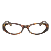 Miu Miu Women MU 03ZV Narrow Oval Optical Honey Havana / Transparent Glasses
