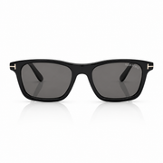 Tom Ford Women Square Frame Shiny Black Sunglasses