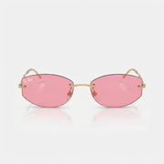 Ray-Ban Unisex Rimless Geometric Pink Sunglasses