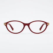 Miu Miu Women MU 09ZV Opal Burgundy / Deep Cherry Red Optical Glasses