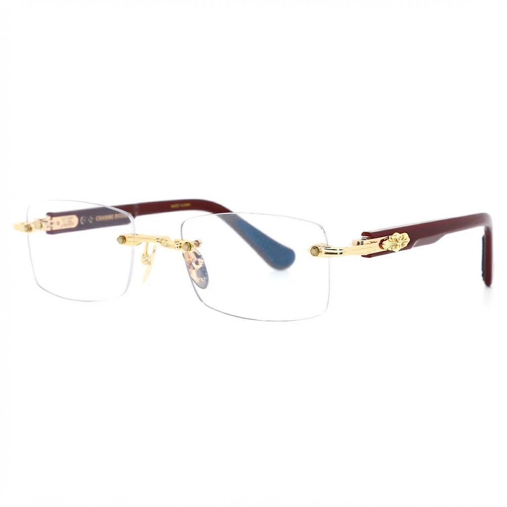 Chrome Hearts Deep II Gold / Red Glasses